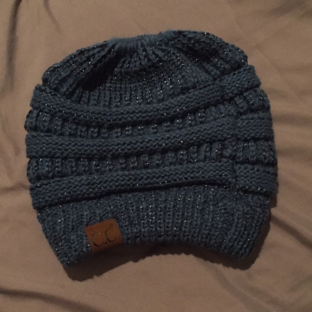 Sparkly Blue CC Beanie from Ivy and Leo